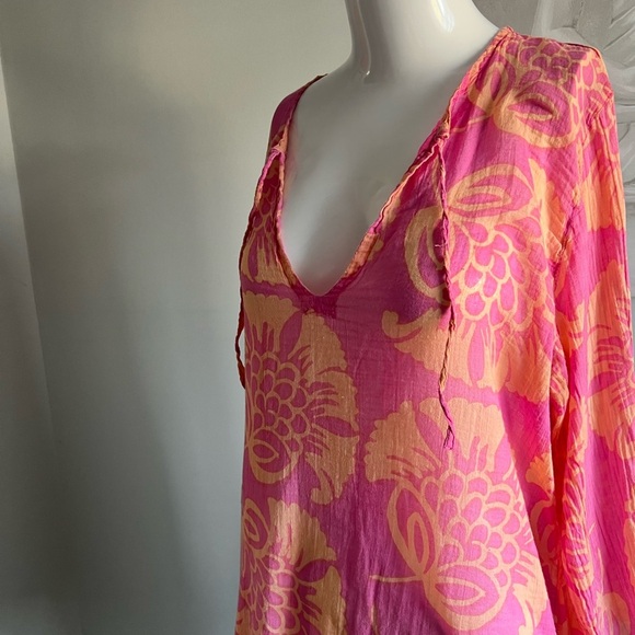 ROCK PAPER FLOWER COVERUP PINK - Picture 8 of 9